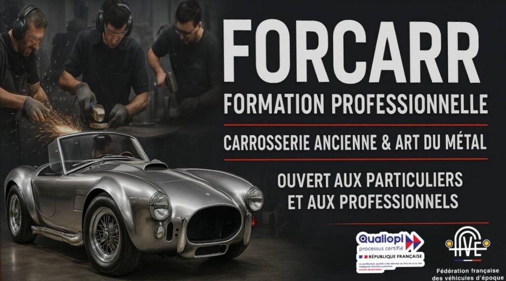 Bannière Forcarr Formation Professionnelle carrosserie ancienne et art du métal